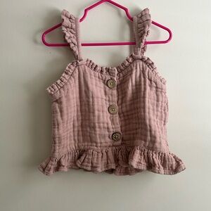 Jamie Kay Mauve Ruffled Tank Top